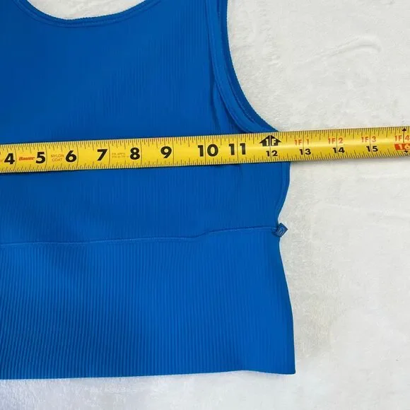 Lululemon Blue Power Pivot Rib Tank 2 Women Athletic - Picture 4 of 5